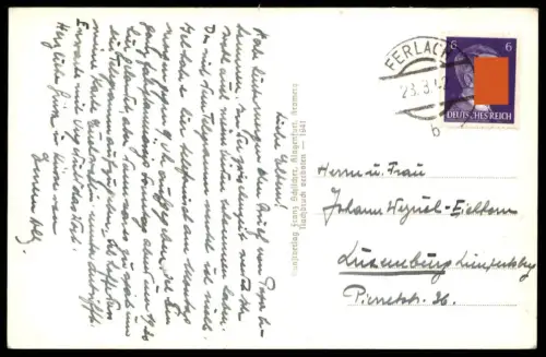 ALTE POSTKARTE FERLACH IM ROSENTAL MIT KOSCHUTTA 1942 KOSCHUTA KÄRNTEN