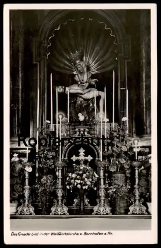 ALTE POSTKARTE GNADENBILD 15. JAHRHUNDERT WALLFAHRTSKIRCHE ZU BORNHOFEN RHEIN LORELEY Jesus Maria Ansichtskarte postcard