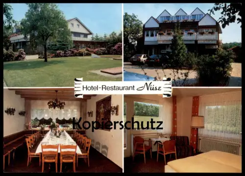 ÄLTERE POSTKARTE IBBENBÜREN HOTEL RESTAURANT NÜSE MINIGOLF Ansichtskarte postcard cpa Ibbenbueren