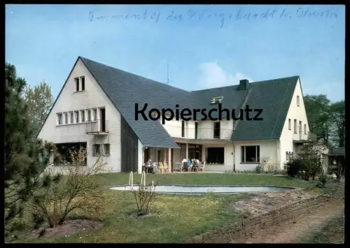 ÄLTERE POSTKARTE OBERHAUSEN KÖNIGSHARDT IMMENHOF POOL Ansichtskarte cpa postcard