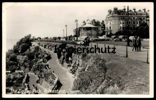 ALTE POSTKARTE THE ZIG ZAG PATH FOLKESTONE postcard cpa AK