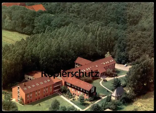 ÄLTERE POSTKARTE MÜNSTER GIEVENBECK BILDUNGSSTÄTTE HAUS MARIENGRUND LUFTBILD Ansichtskarte