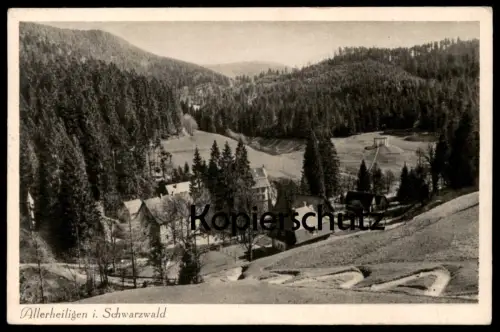 ALTE POSTKARTE ALLERHEILIGEN 1933 OPPENAU STEMPEL MITTENMAIERS KURHAUS Ansichtskarte AK cpa postcard
