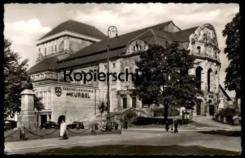 ÄLTERE POSTKARTE FREIBURG IM BREISGAU AM THEATER THEATERLICHTSPIELE KURBEL Ansichtskarte