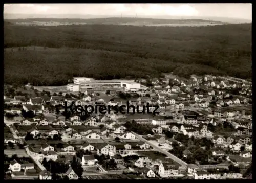ÄLTERE POSTKARTE HOFHEIM TAUNUS PANORAMA LUFTAUNAHME FLIEGERAUFNAHME Ansichtskarte
