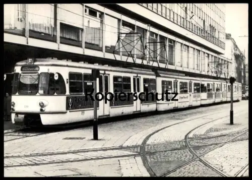 ÄLTERE POSTKARTE VORORTBAHN KÖLN FRECHEN BENZELRATHER EISENBAHN SAMBA VIERWAGENZUG LINIE F BENZELRATH