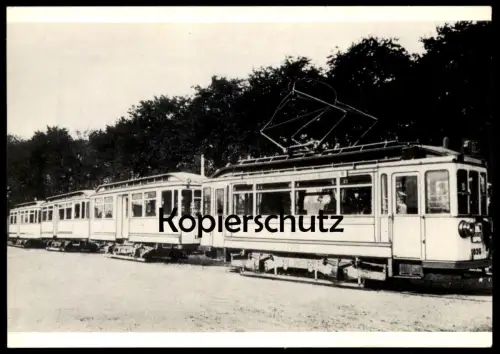 ÄLTERE POSTKARTE BILDSERIE VORORTBAHN BENSBERGER TRIEBWAGEN 1914 BEIWAGEN Köln Bensberg postcard