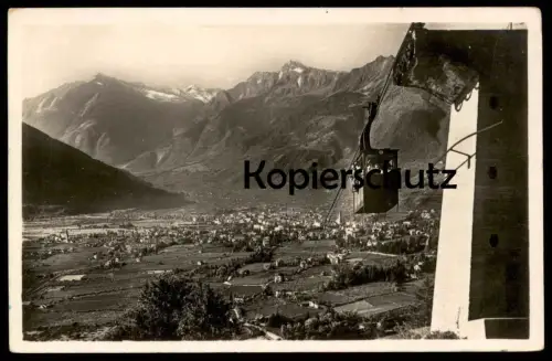 ALTE POSTKARTE LUOGO DI CURA MERANO FITOVIA PER AVELENGO MERAN SEILBAHN postcard