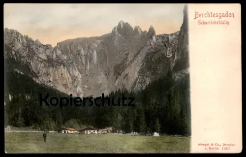 ALTE POSTKARTE BERCHTESGADEN SCHARITZKEHLALM PANORAMA ALM Ansichtskarte AK cpa postcard