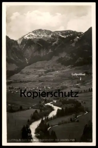ALTE POSTKARTE LUITPOLDBAD BAD OBERDORF BEI HINDELANG Ansichtskarte postcard cpa AK