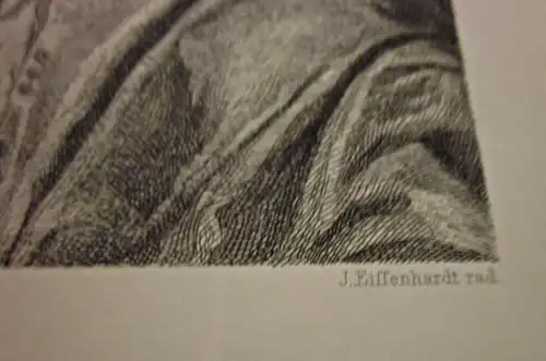 Original Kupferstich / Zeichnung VELASQUEZ pinx von J. Eissenhardt 