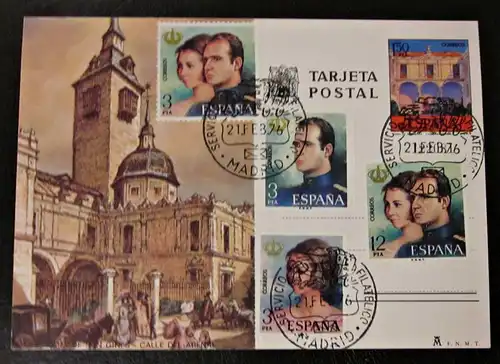 Briefmarken Maximumkarte Spanien 1976