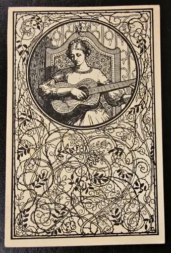 Alte Ansichtskarte Zeichnung Luise Danker gel. Schweiz Stempel Briefmarke Ganzsache 1916
