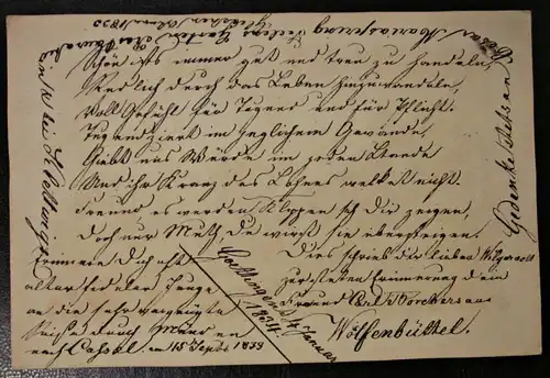 Die Gleichen Kupferstich Zeichnung Göttingen Signiert Umseitig beschriftet Datum 1834