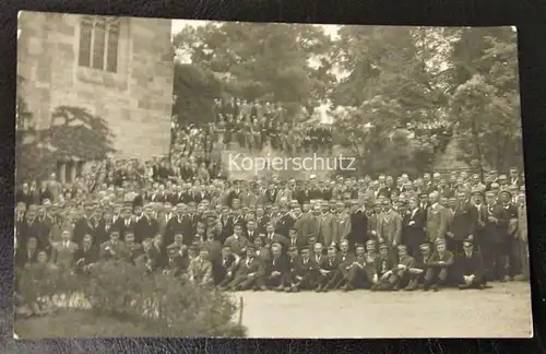 Altes Foto Karte Studenten Professoren Lehrer Bruderschaft ca. 1922 Erlangen