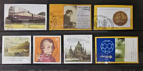 Briefmarken BRD Deutschland Ausschnitte aus Vorfrankierten Briefen