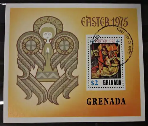 Briefmarken Block Karibik Grenada Ostern 1975