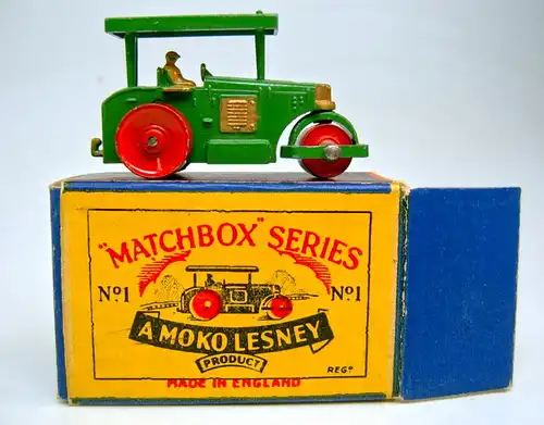 Matchbox Nr. 1A Road Roller von 1953 in Box.