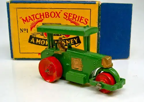 Matchbox Nr. 1A Road Roller von 1953 in Box.