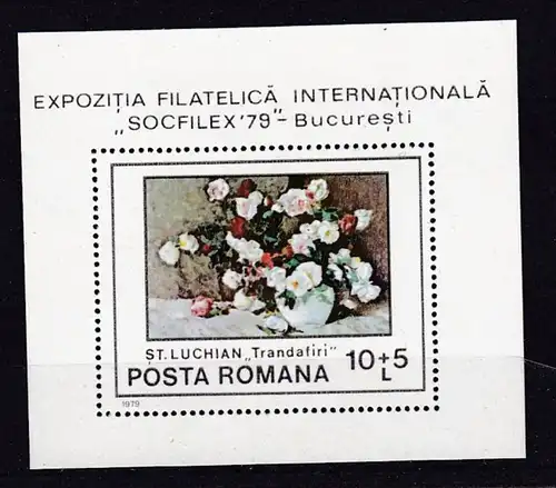 Internationale Briefmarkenausstellung SOZPHILEX 1979, Bukarest, Block **