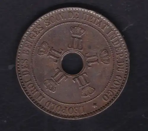 Belgisch-Kongo 10 Centimes 1888, SS