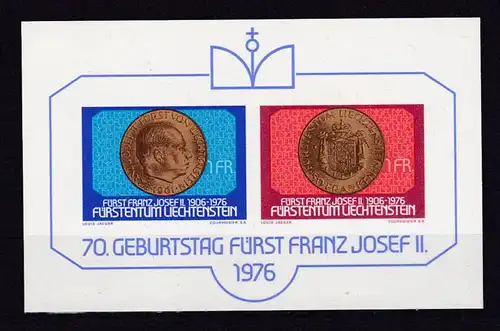 70. Geburtstag von Fürst Franz Josef II. , Block **