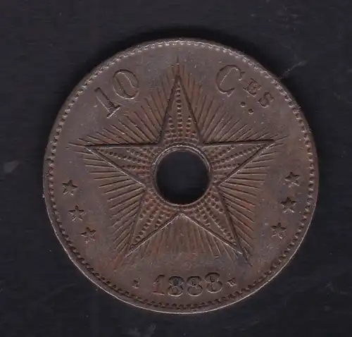 Belgisch-Kongo 10 Centimes 1888, SS