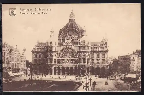 Antwerpen Hauptbahnhof, Karte rs Papierrest