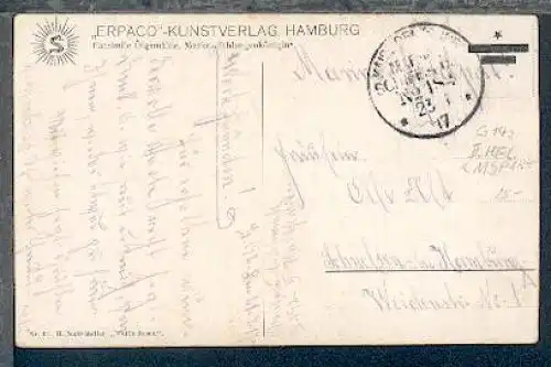 KAIS. DEUTSCHE MARINE-SCHIFFSPOST No 184 23.4.17 (= II. T-Boot-