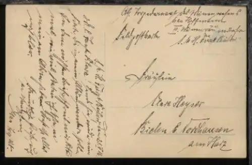 (21.5.16) Absenderangabe III. Minenräumdivision S.M.H. Fürst Bülow 