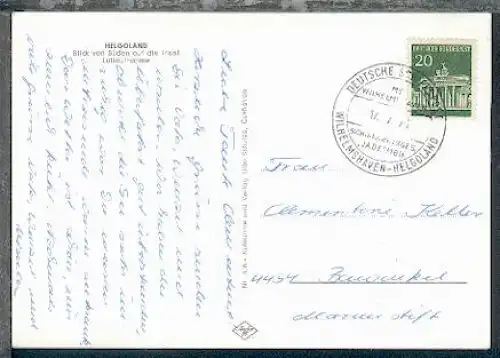 DEUTSCHE SCHIFFSPOST MS WILHELMSHAVEN SCHIFFAHRTSGES JADE MBH WILHELMSHAVEN-