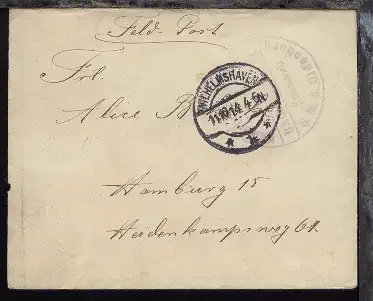 zu MSP 24 OSt. Wilhelmshaven 11.10.14 + viol. BfSt. Kommando SMS Oldenburg