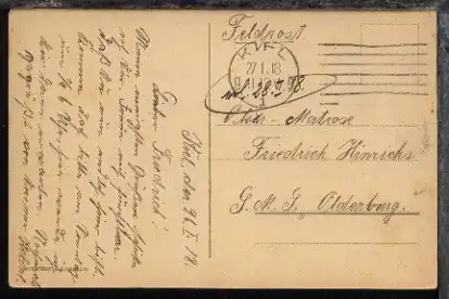 zu MSP 24 CAK ab Kiel 27.1.18 an SMS Oldenburg