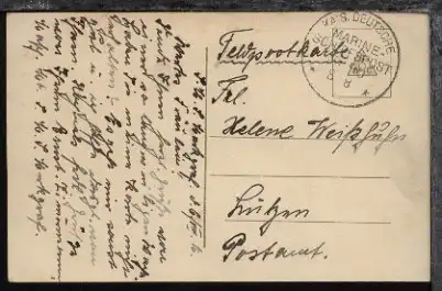 MSP 90 8.8.(16) SMS Markgraf auf AK, Stpl. ohne Jahreszahl