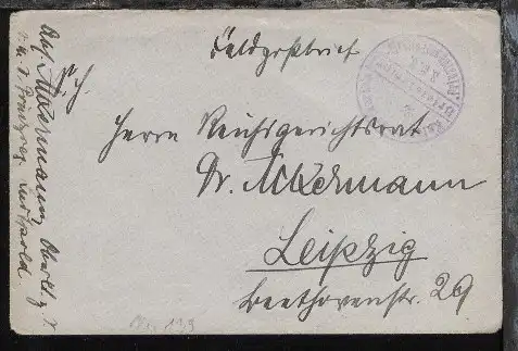 zu MSP 139 viol. BfSt. SMS Prinzregent Luitpold auf FP-Bf.