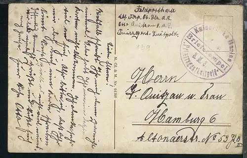 zu MSP 139 viol. BfSt. SMS Prinzregent Luitpold auf CAK