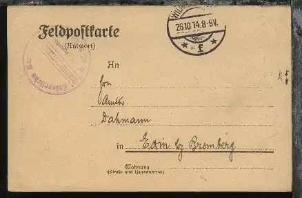 zu MSP 200  (OSt. Wilhelmshaven 26.10.14 +  viol. BfSt. Kommando SMS Graudenz