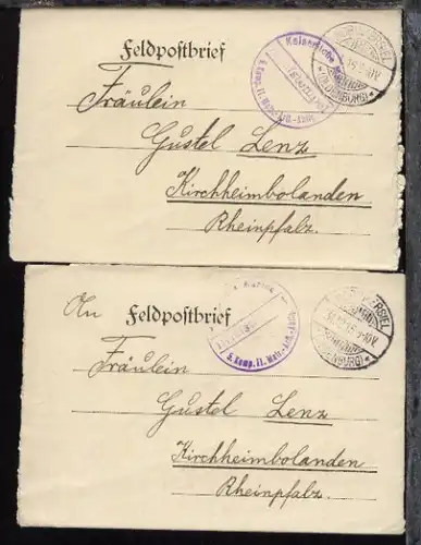 1915/16 OSt. Hörumersiel + BfSt. 5. Komp. II. Matr. Art.-Abtlg