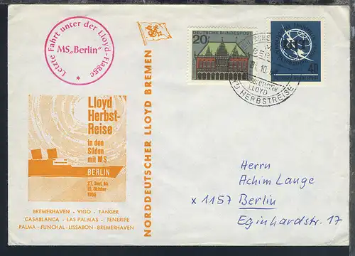 MS Berlin 10 verschiedene Sonder-Umschläge (007/012, 014/017) 