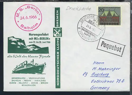 MS Berlin 10 verschiedene Sonder-Umschläge (007/012, 014/017) 