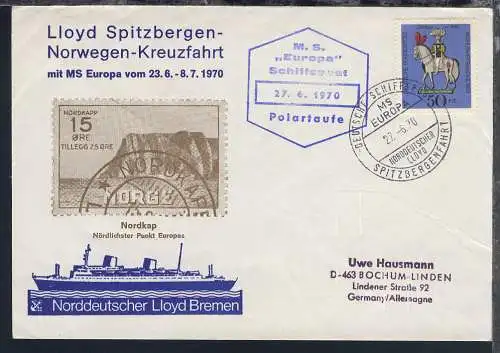 1970 MS Europa 5 verschiedene Belege (012-EU-002, 004, 008, 009, 011),