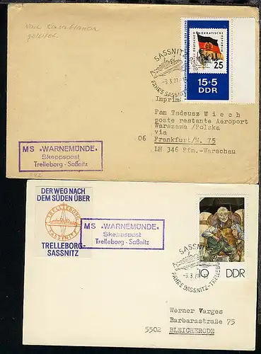 SASSNITZ FÄHRE SASSNITZ-TRELLEBORG 3.3.71 + R3 