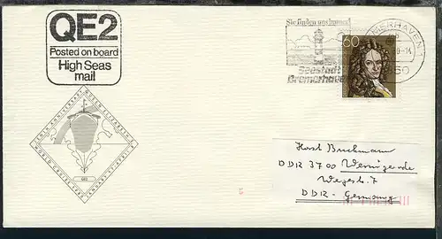 1976/80 RMS Queen Elizabeth 2 16 Belege mit diversen Stpln und Cachets