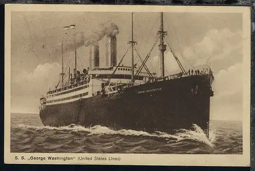 SS George Washington (United States Lines), 1925