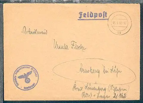 Tarn-Stpl. 01.6.42 + BfSt. M 05665 (Sperrversuchs-Kommando der