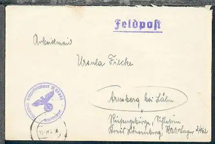 Tarn-Stpl. 01.8.42 + BfSt. M 05665 (Sperrversuchs-Kommando der Sperrversuch-