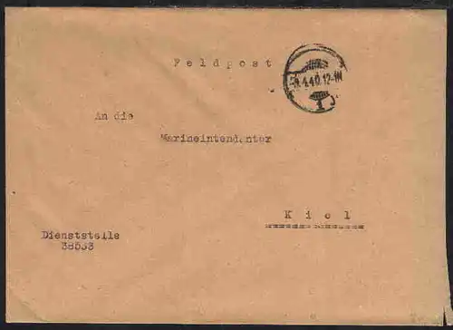 Tarn-Stpl. 26.10.44 + undeutl. BfSt. auf FP-Bf., 