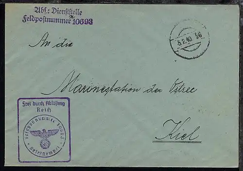 Tarn-Stpl. 5.2.40 + Dienststellen-L2 + BfSt. 10693 (11. Minensuch-Flottille) 