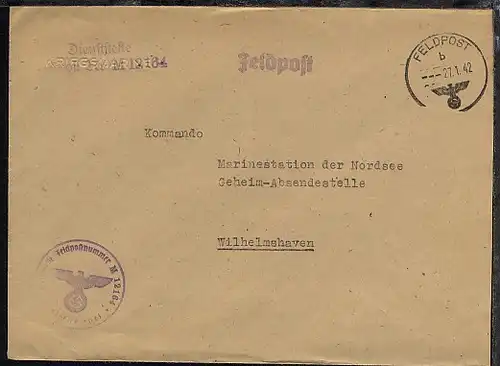 FP b 27.1.42 + Dienststellen-L2 + BfSt. M 12164  