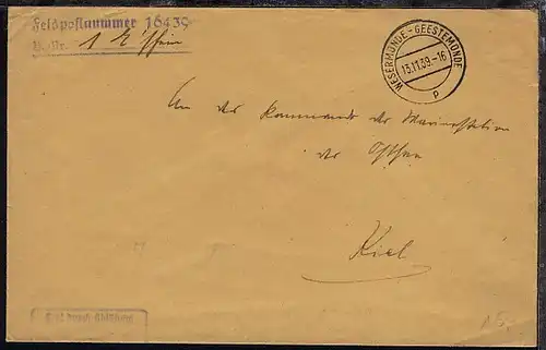 OSt. Wesermünde-Geestemünde 13.11.39 + L2 16439 (2. Vorposten-Flottille) 